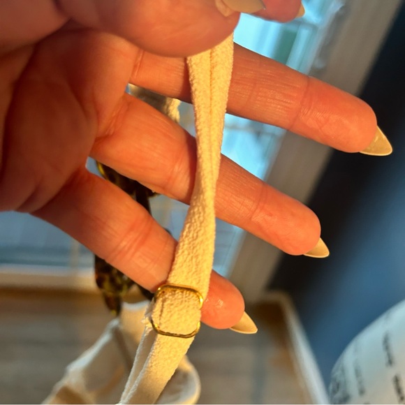 SAME Los Angeles animal print Chain One Piece (Faux Suede Cream) swimsuit - Picture 8 of 16